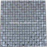 Beveled glass mosaic and aluminum plastic panel ceiling tile